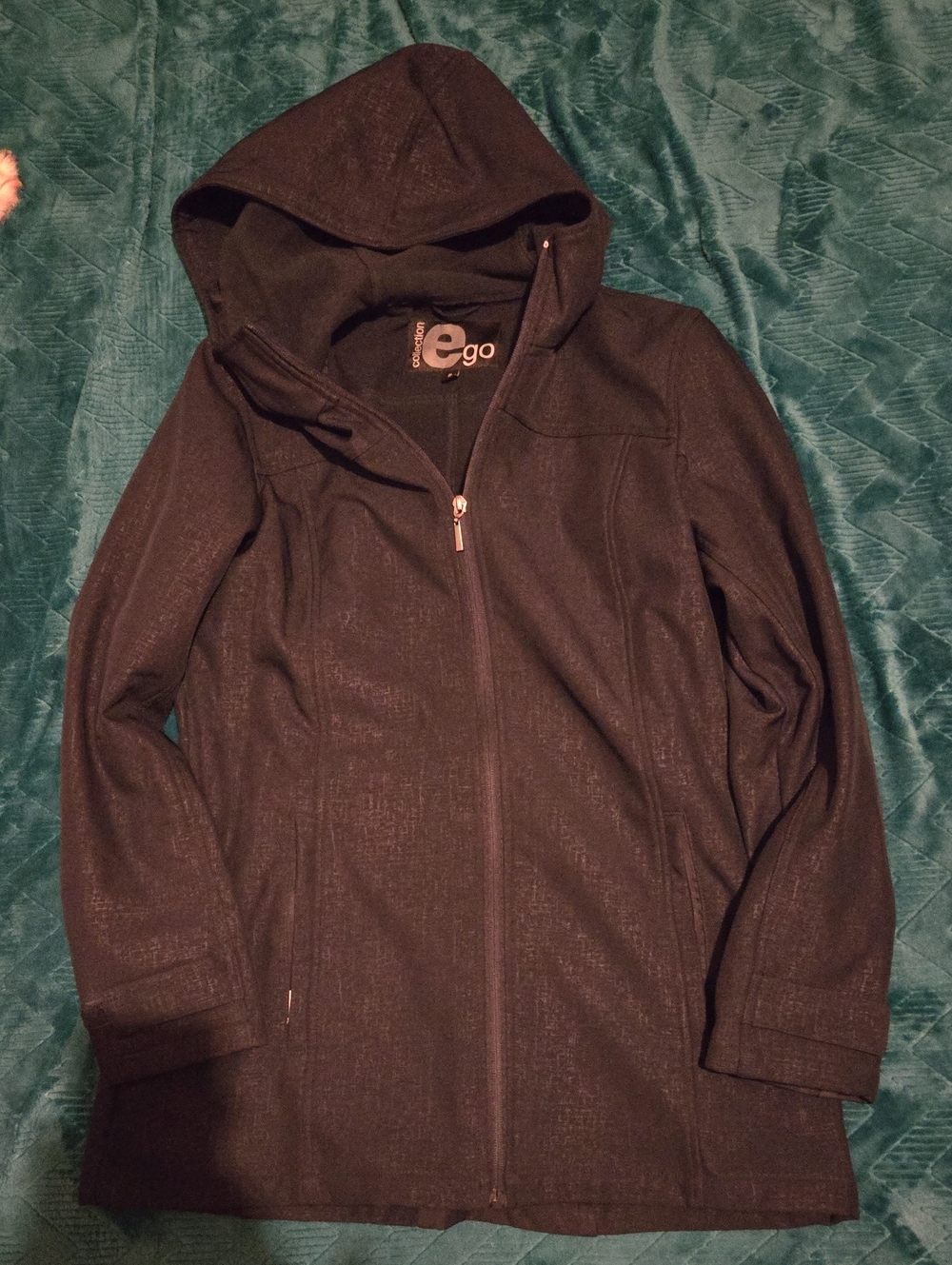EGO Women's Hooded  Coat in Black